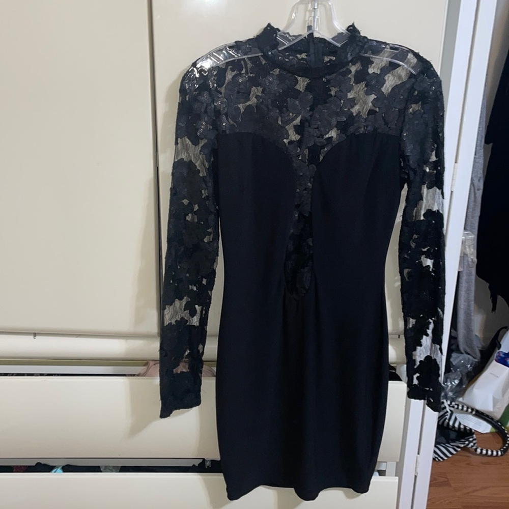 Black sequin dress